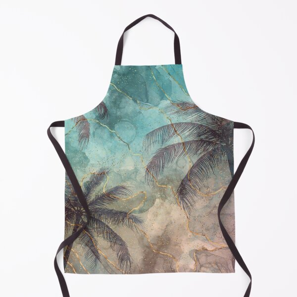 Item preview, summer gold marble palm tree pattern designed and sold by Beeroclock.