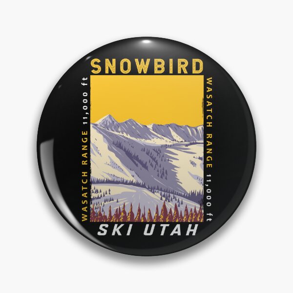 Item preview, Snowbird Ski Area Winter Utah Distressed designed and sold by KrisSidDesigns.