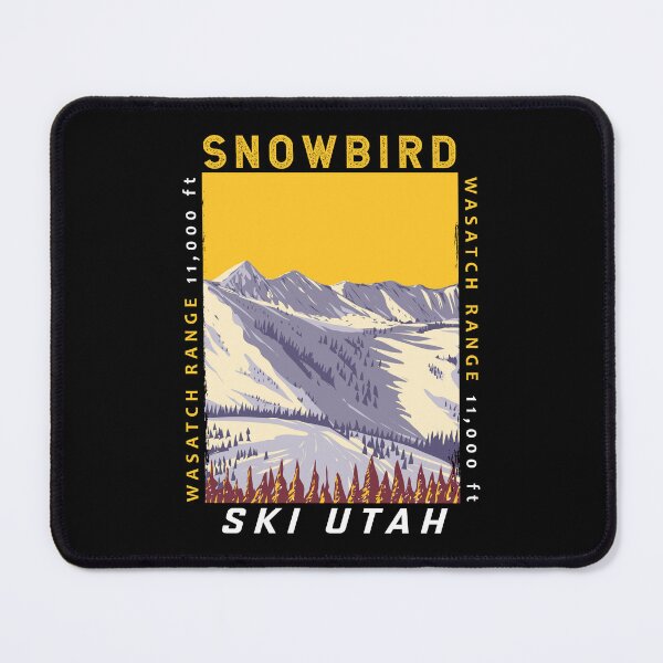 Item preview, Snowbird Ski Area Winter Utah Distressed designed and sold by KrisSidDesigns.