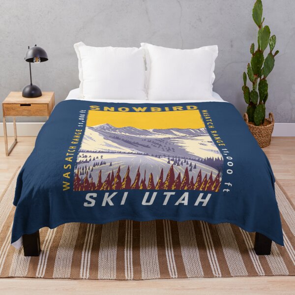 Item preview, Snowbird Ski Area Winter Utah Distressed designed and sold by KrisSidDesigns.