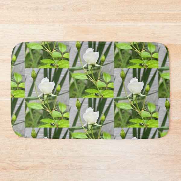Item preview, White Rose with Fly designed and sold by TherapeuticNest.