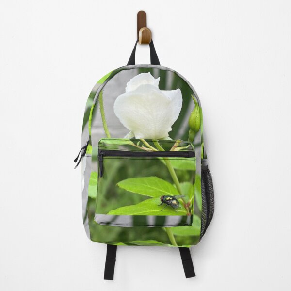 Item preview, White Rose with Fly designed and sold by TherapeuticNest.