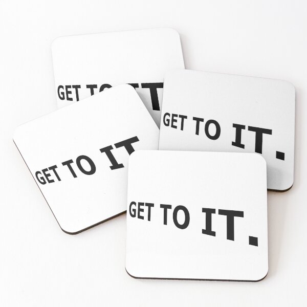 Item preview, GET TO IT Stop Procrastinating Motivational Meme designed and sold by DMcK Designs.