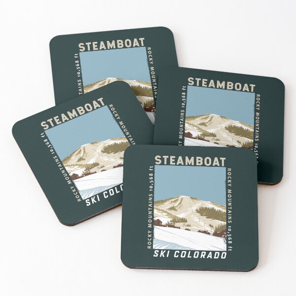 Item preview, Steamboat Ski Area Winter Colorado Distressed designed and sold by KrisSidDesigns.