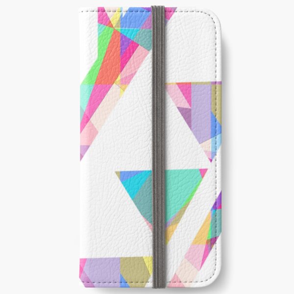 Rainbow Kaleidoscope Design iPhone Wallet