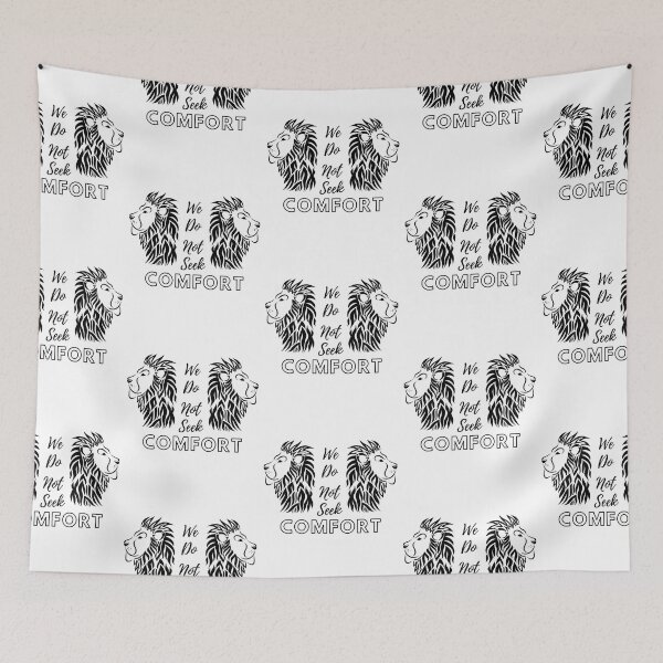 Item preview, We Do Not Seek Comfort (Lions) designed and sold by SimplyMe-Plus.