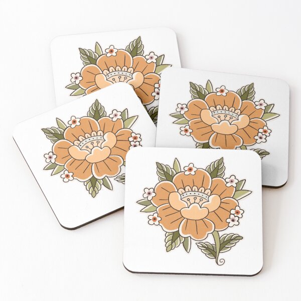 Item preview, American Traditional Yellow Flower designed and sold by Libby Ward.