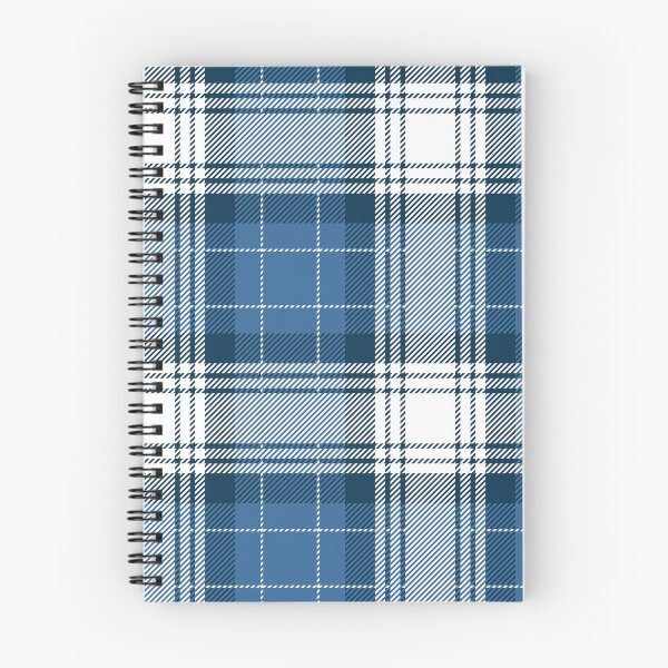 Item preview, White and Blue Checkered Tartan Plaid designed and sold by PatternMama.