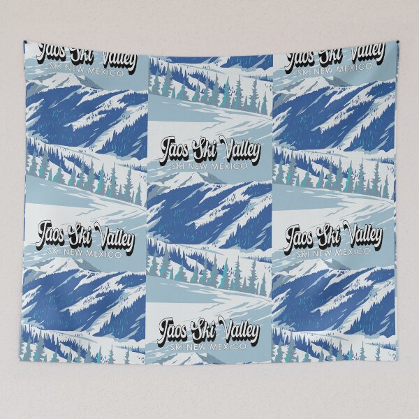 Item preview, Taos Ski Valley New Mexico Winter Resort Vintage designed and sold by KrisSidDesigns.