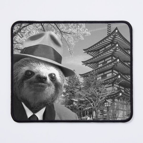 Item preview, Sloth in Japan - Print / Home Decor / Wall Art / Poster / Gift / Birthday / Sloth Lover Gift / Animal print Canvas Print designed and sold by Furry And  Purry.