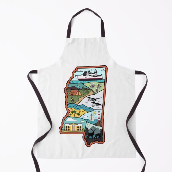 Item preview, Retro Mississippi Map Biloxi Laurel Jackson MS State Souvenir designed and sold by merchzy.