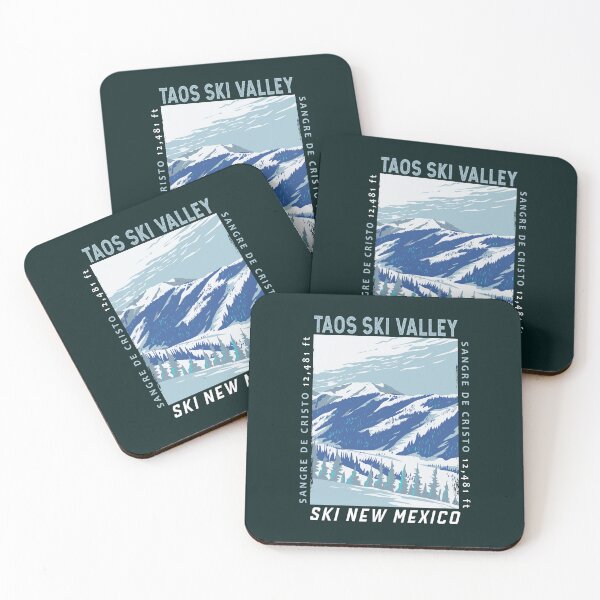 Item preview, Taos Ski Valley New Mexico Winter Resort Distressed designed and sold by KrisSidDesigns.