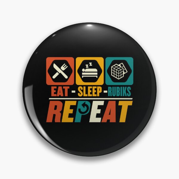 Item preview, Eat Sleep Rubiks Repeat - Puzzle Cubing Cuber Rubiks Player designed and sold by ArcanWilkinson.