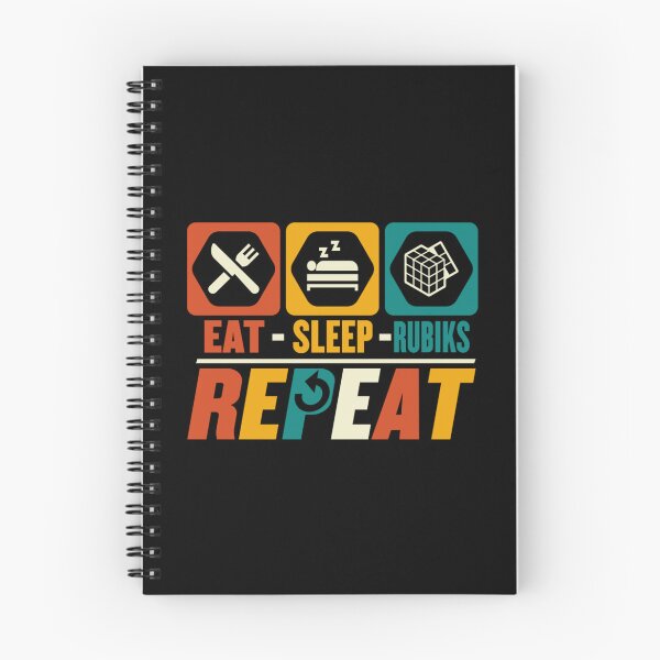 Item preview, Eat Sleep Rubiks Repeat - Puzzle Cubing Cuber Rubiks Player designed and sold by ArcanWilkinson.