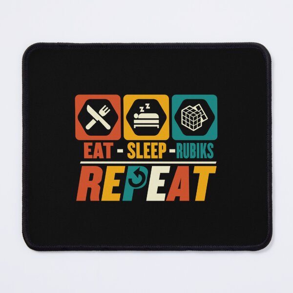 Item preview, Eat Sleep Rubiks Repeat - Puzzle Cubing Cuber Rubiks Player designed and sold by ArcanWilkinson.