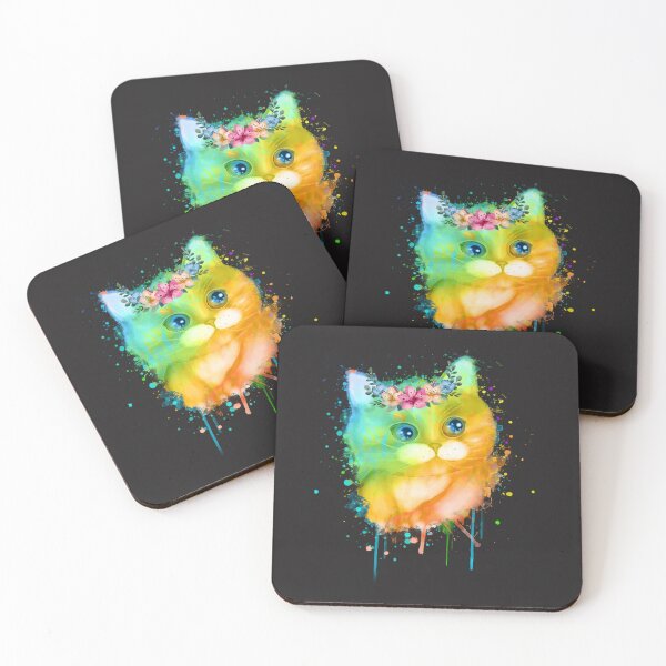 Item preview, Watercolor Pet Cat T Shirt Design designed and sold by jinif.