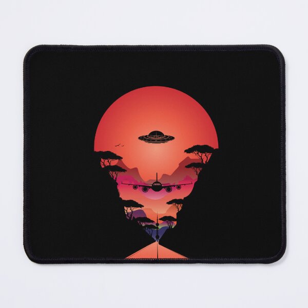 Item preview, UFO RED SUN - Sunset silhouette art designed and sold by dennaibz.