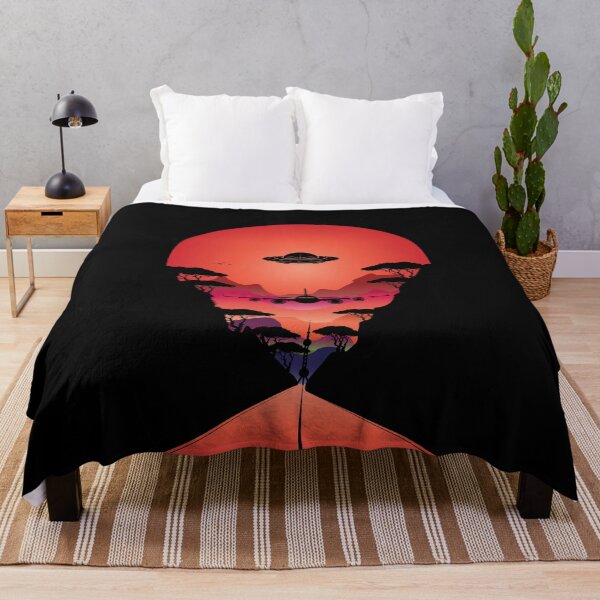 Item preview, UFO RED SUN - Sunset  silhouette art designed and sold by dennaibz.