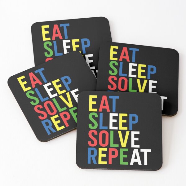 Item preview, Eat Sleep Solve Repeat , Funny Rubik, Cube, Rubik Game Funny designed and sold by ArcanWilkinson.