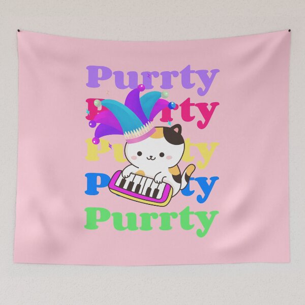 Item preview, Cute Kawaii Purrty Cat designed and sold by LarkDesigns.