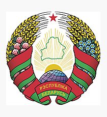 Belarus Coat of Arms Photographic Print