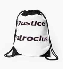 Justice for Patroclus Drawstring Bag
