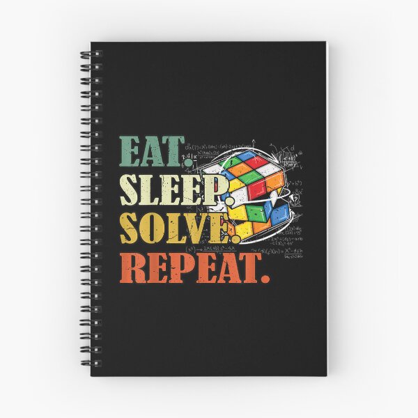 Item preview, Eat sleep solve repeat Math Speed Cubing Puzzle lover Cube designed and sold by ArcanWilkinson.