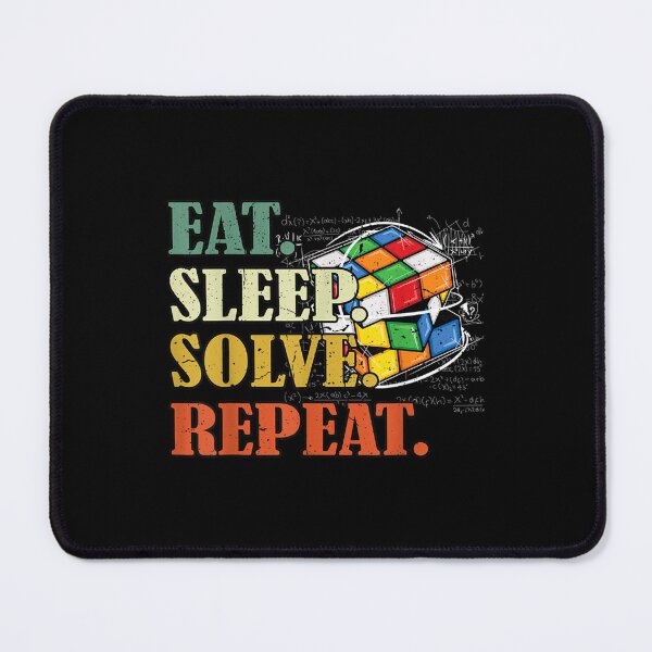 Item preview, Eat sleep solve repeat Math Speed Cubing Puzzle lover Cube designed and sold by ArcanWilkinson.