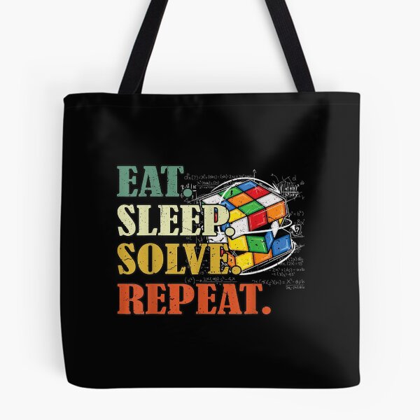Item preview, Eat sleep solve repeat Math Speed Cubing Puzzle lover Cube designed and sold by ArcanWilkinson.