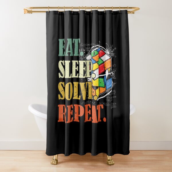 Item preview, Eat sleep solve repeat Math Speed Cubing Puzzle lover Cube designed and sold by ArcanWilkinson.