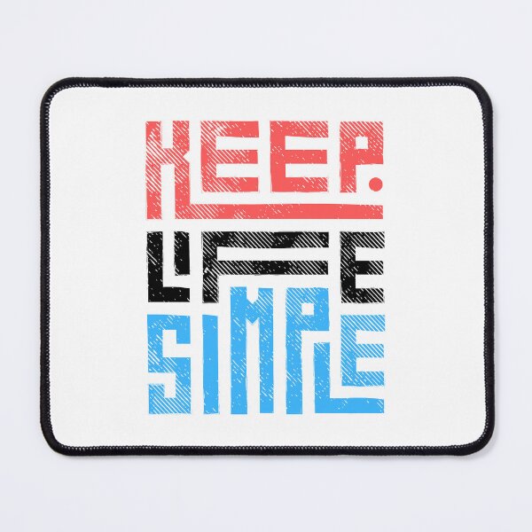 Item preview, Keep Life Simple Red Black Blue designed and sold by KSVstudio.