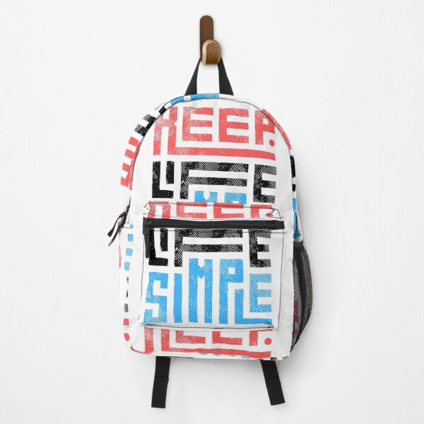 Item preview, Keep Life Simple Red Black Blue designed and sold by KSVstudio.