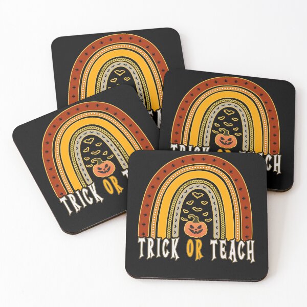 Item preview, Rainbow Trick Or Teach Pumpkin Teacher Retro Vintage Halloween designed and sold by Countrysmart.
