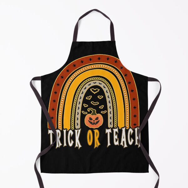 Item preview, Rainbow Trick Or Teach Pumpkin Teacher Retro Vintage Halloween designed and sold by Countrysmart.