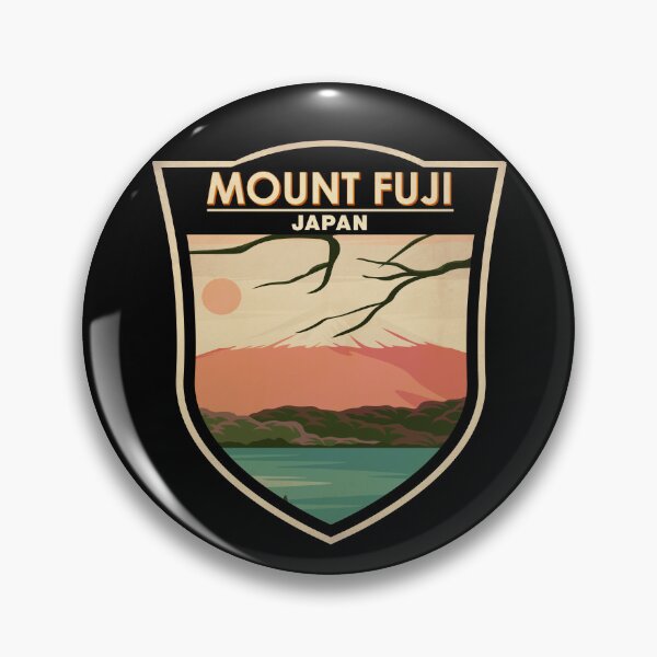 Item preview, Mount Fuji Japan Badge designed and sold by KrisSidDesigns.