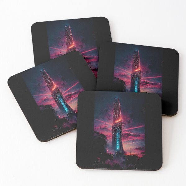Item preview, Synth Wave Skyscraper designed and sold by Phillip Venter.