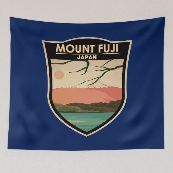 Item preview, Mount Fuji Japan Badge designed and sold by KrisSidDesigns.