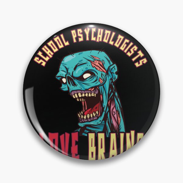 Item preview, School Psychologists Love Brains Scary Spooky Zombie Halloween Teacher Counselor designed and sold by Countrysmart.