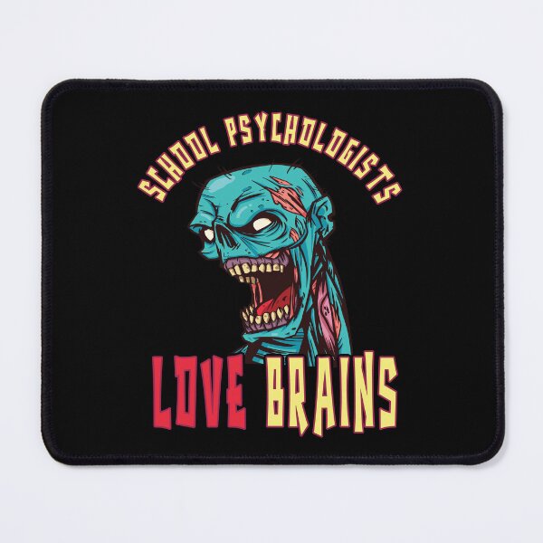 Item preview, School Psychologists Love Brains Scary Spooky Zombie Halloween Teacher Counselor designed and sold by Countrysmart.