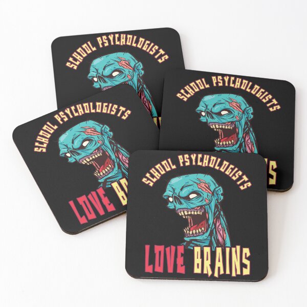 Item preview, School Psychologists Love Brains Scary Spooky Zombie Halloween Teacher Counselor designed and sold by Countrysmart.