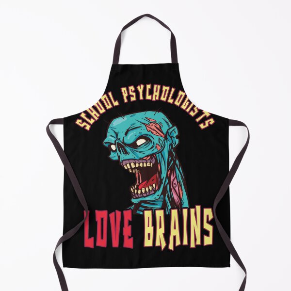 Item preview, School Psychologists Love Brains Scary Spooky Zombie Halloween Teacher Counselor designed and sold by Countrysmart.