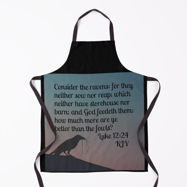 Item preview, Luke 12:24 King James Version Bible Verse designed and sold by Caregiverology.