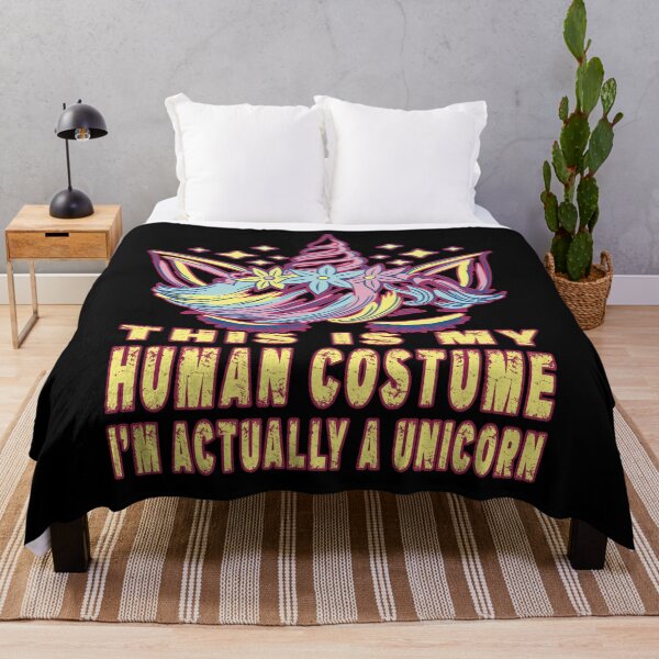 Item preview, This Is My Human Costume I'm Actually A Unicorn Cute Lazy Halloween Costume designed and sold by Countrysmart.
