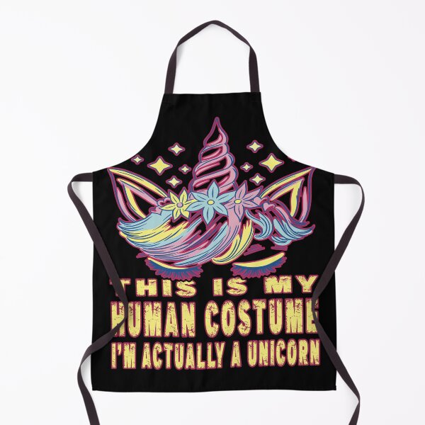 Item preview, This Is My Human Costume I'm Actually A Unicorn Cute Lazy Halloween Costume designed and sold by Countrysmart.