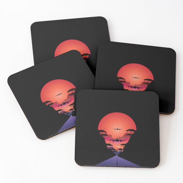 Item preview, JET RED SUN - Sunset silhouette art designed and sold by dennaibz.