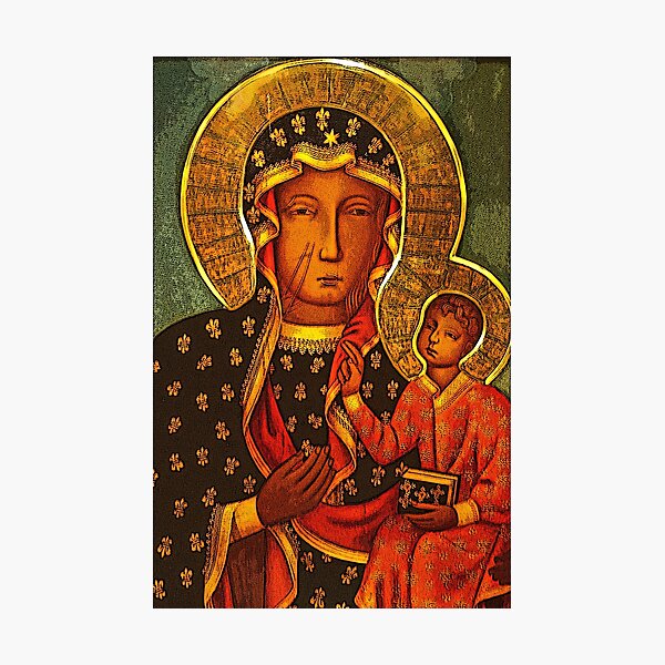 Black Madonna/Our Lady of Czestochowa Photographic Print