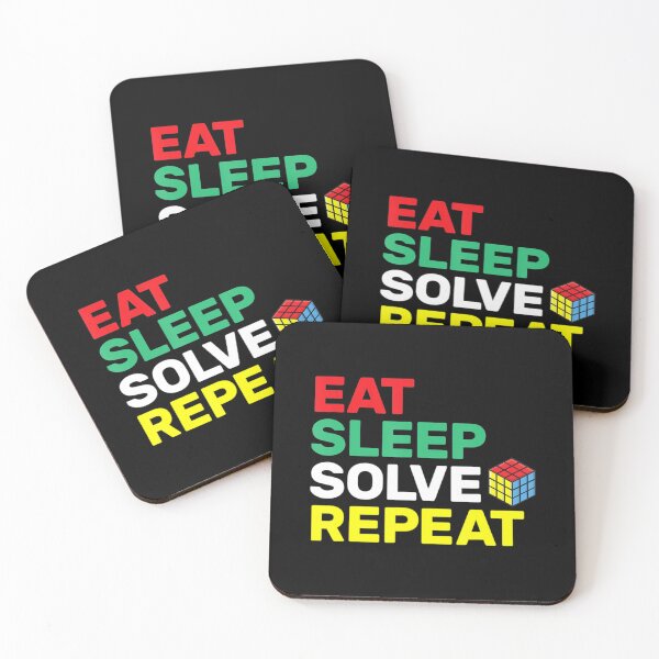 Item preview, Eat Sleep Solve Repeat Speed Cubing Puzzle Cube designed and sold by ArcanWilkinson.