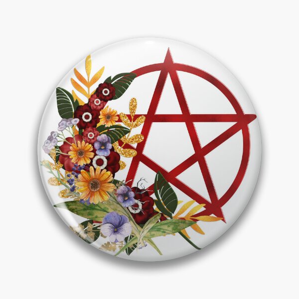 Item preview, Floral Pentagram designed and sold by Patrineco Limited.