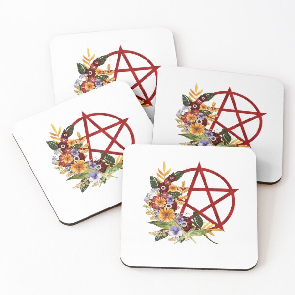 Item preview, Floral Pentagram designed and sold by Patrineco Limited.
