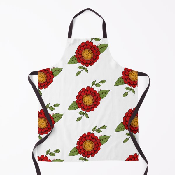 Item preview, Red Flower Cartoon Pattern designed and sold by Valery´s art.